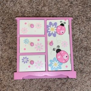 Flower and Lady Bug Jewelry Box